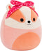 Squishmallows Valentines Plush 7.5" - Rostam The Peach Badger