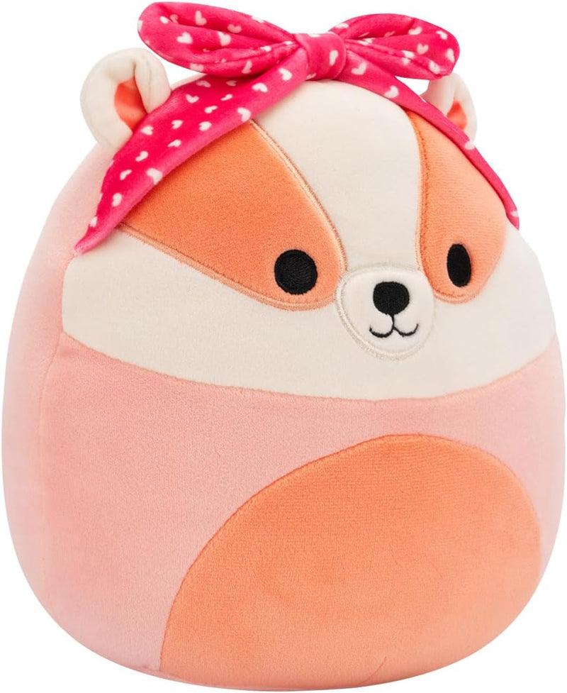 Squishmallows Valentines Plush 7.5" - Rostam The Peach Badger