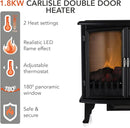 Carlisle 1.8KW Double Door Panoramic Stove