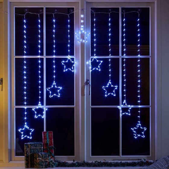 Star Curtain Lights - Cool White