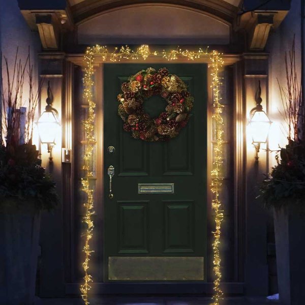 Cluster Door Lights 880 LED - Warm White