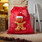 Gingerbread Gift Sack - Red