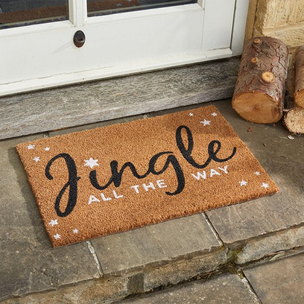 Jingle! Coir Christmas Doormat 40cm x 60cm