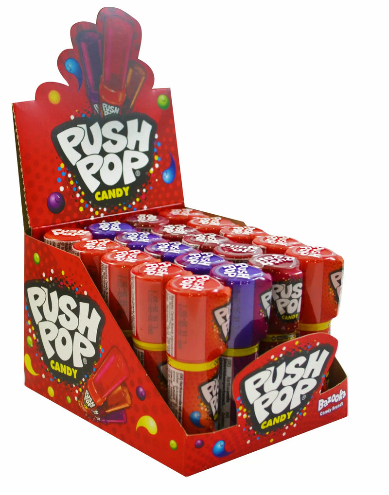 Bazooka Push Pop Candy - Assorted Flavours