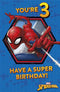 Age 3 Birthday Card Marvel Spider-Man