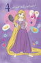 Age 4 Birthday Card Disney Princess