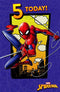 Age 5 Birthday Card Spiderman