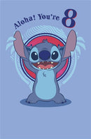 Age 8 Birthday Card Disney Stitch