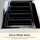 Scandi 4 Slice Toaster Matte Cream with Wood Effect