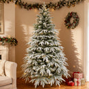 Prelit Green Lapland Fir Christmas Tree 6ft - Warm White LEDs