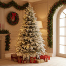 Prelit Green Lapland Fir Christmas Tree 6ft - Warm White LEDs
