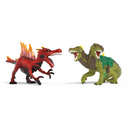 Schleich Eldrador Fire Saurian vs. Jungle Lizard