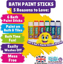 Little Brian Bath Paint Sticks 6 Pack