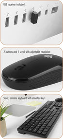 Intempo 2 In 1 Wireless Keyboard & Mouse Set