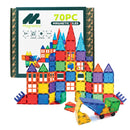 Magnetic Tiles Building Set - 70 Pieces