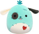 Squishmallows Halloween Plush 7.5" - Dookdook The Teal Patchwork Dog