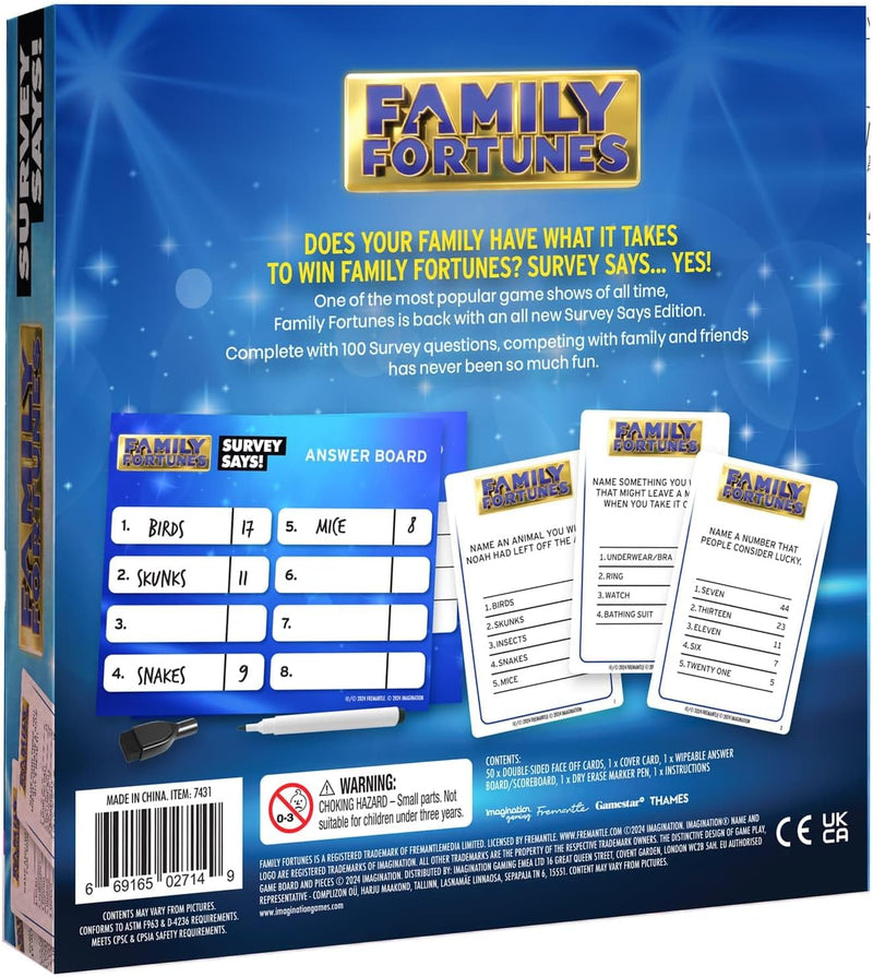 Family Fortunes Board Game