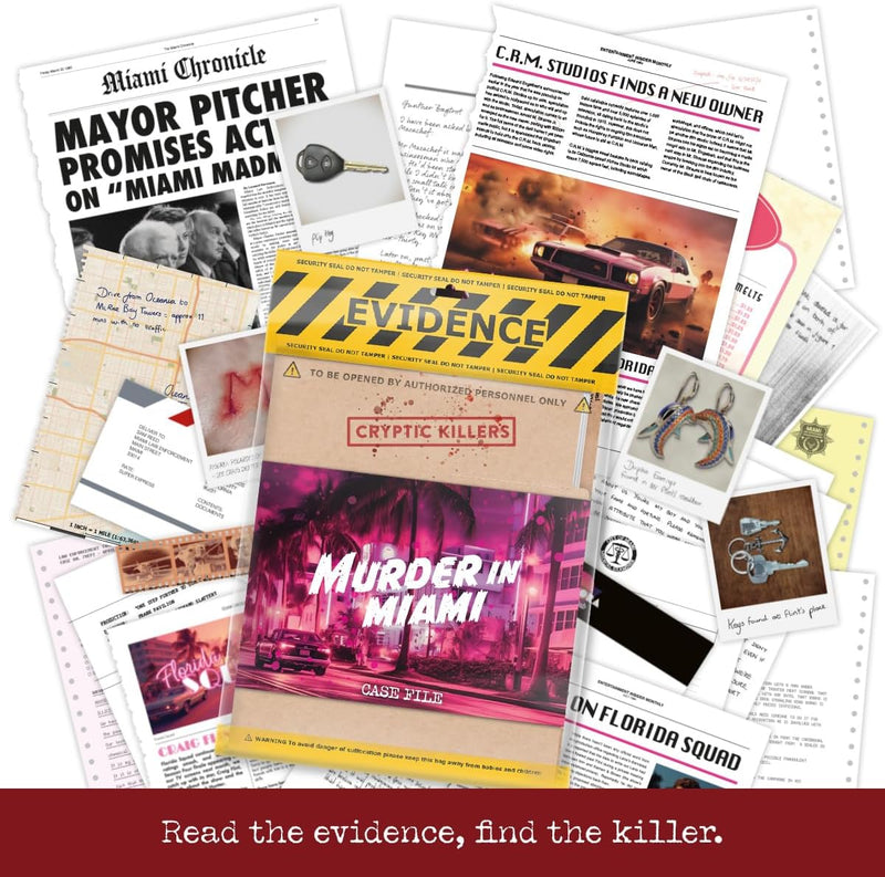 Cryptic Killers Murder Mystery Game - Murder In Miami