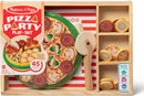 Melissa & Doug Pizza Party Wooden Play Food Set
