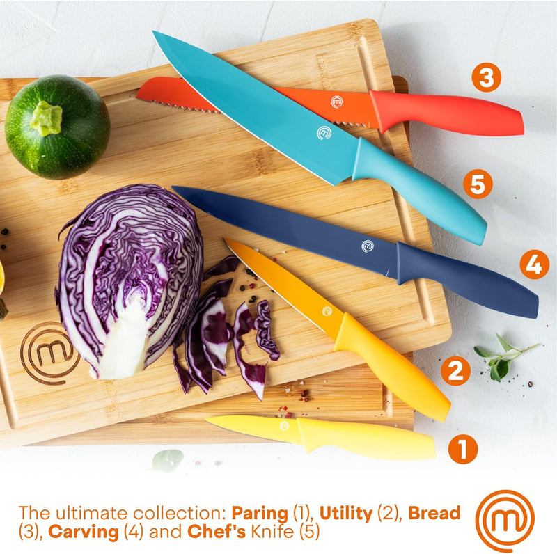 MasterChef Vivid 5 Piece Knife Set