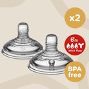 Tommee Tippee Closer to Nature Teats 2pk - Thick Feed