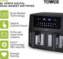 Tower Vortx 8L Dual Basket Air Fryer