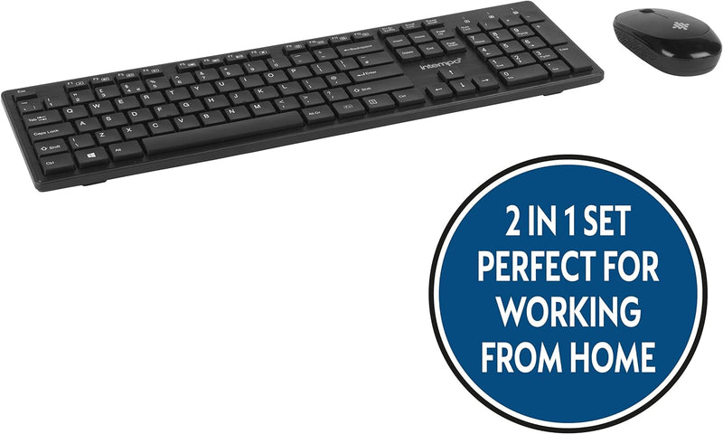 Intempo 2 In 1 Wireless Keyboard & Mouse Set