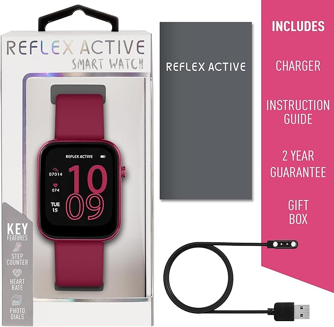 Reflex Active Series 12 Fitness Watch - Berry