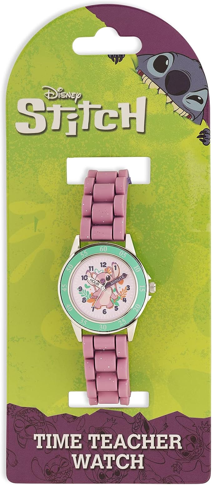 Disney Lilo & Stitch Pink Angel Analogue Watch