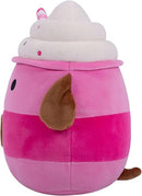 Squishmallows Christmas Plush 7.5" - Rowan The Pink Dog Hot Chocolate