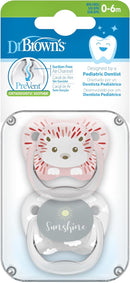 Dr Brown's PreVent Soother 0-6m - Pink