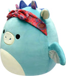 Squishmallows Plush 7.5" - Tatiana the Teal Dragon with Bandana