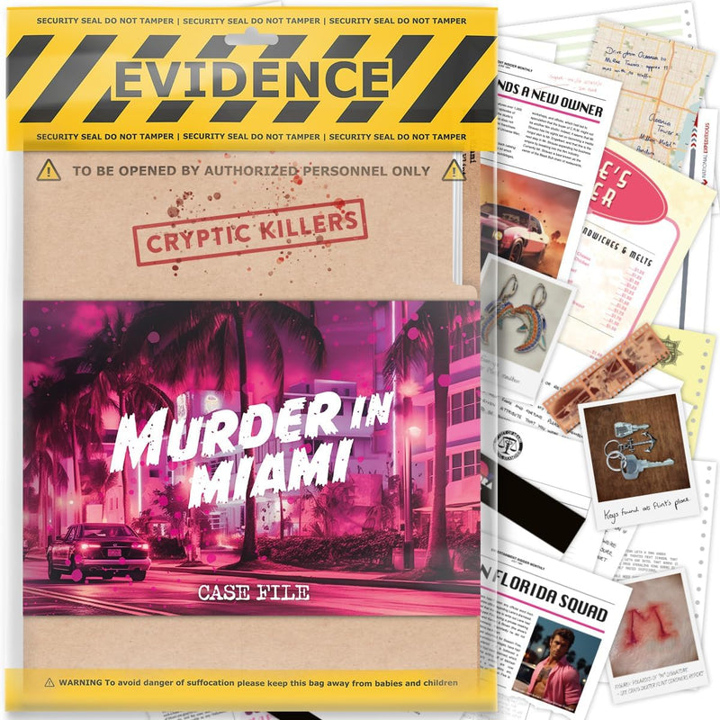 Cryptic Killers Murder Mystery Game - Murder In Miami