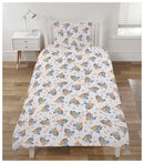 Bluey Pink Hearts Single Duvet Set