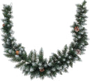 Snowy Tip Christmas Garland 180cm