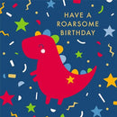 No Age Birthday Card Dinosaur