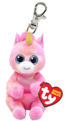 TY Beanie Bellies Key Clip - Skylar Unicorn