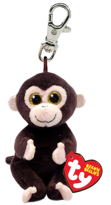 TY Beanie Bellies Key Clip - Matteo Monkey