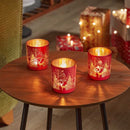 Wonderland Tealight Holders 3 Pack - Ruby