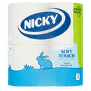 Nicky Soft Touch Toilet Tissue 4pk