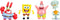 Spongebob Squarepants Metalfigs 2.5in 4 Pack