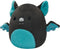 Squishmallows Plush 7.5" - Aldous The Teal & Black Fruit Bat