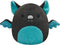 Squishmallows Plush 7.5" - Aldous The Teal & Black Fruit Bat