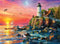 Lighthouse At Sunset 500pc Jigsaw Puzzle