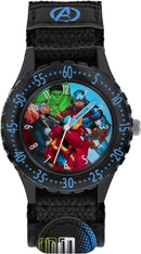 Avengers Black Analogue Watch