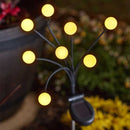 Solar 8 Stem Glo Globes Stake Light