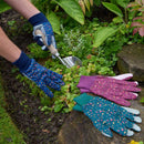 Mushrooms Cotton Grips Gardening Gloves 3 Pack - Medium