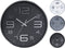 Chrome Wall Clock 30.5cm Assorted