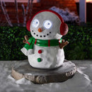 Blinking Frosty Snowman In-Lit Statuette