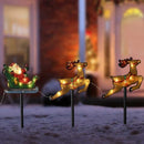 Santa Sleigh Stake Lights